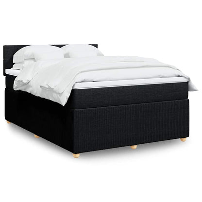 Boxspringbett Mit Matratze Stoff Schwarz