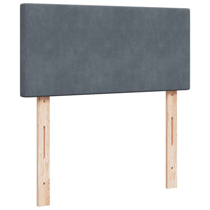 Boxspringbett Mit Matratze Samt Dunkelgrau
