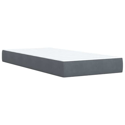 Boxspringbett Mit Matratze Samt Dunkelgrau