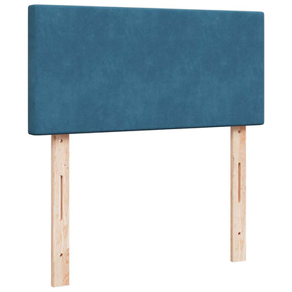Boxspringbett Mit Matratze Samt Blau