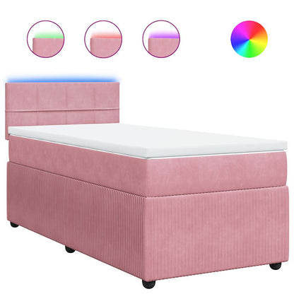Boxspringbett Mit Matratze Samt Rosa