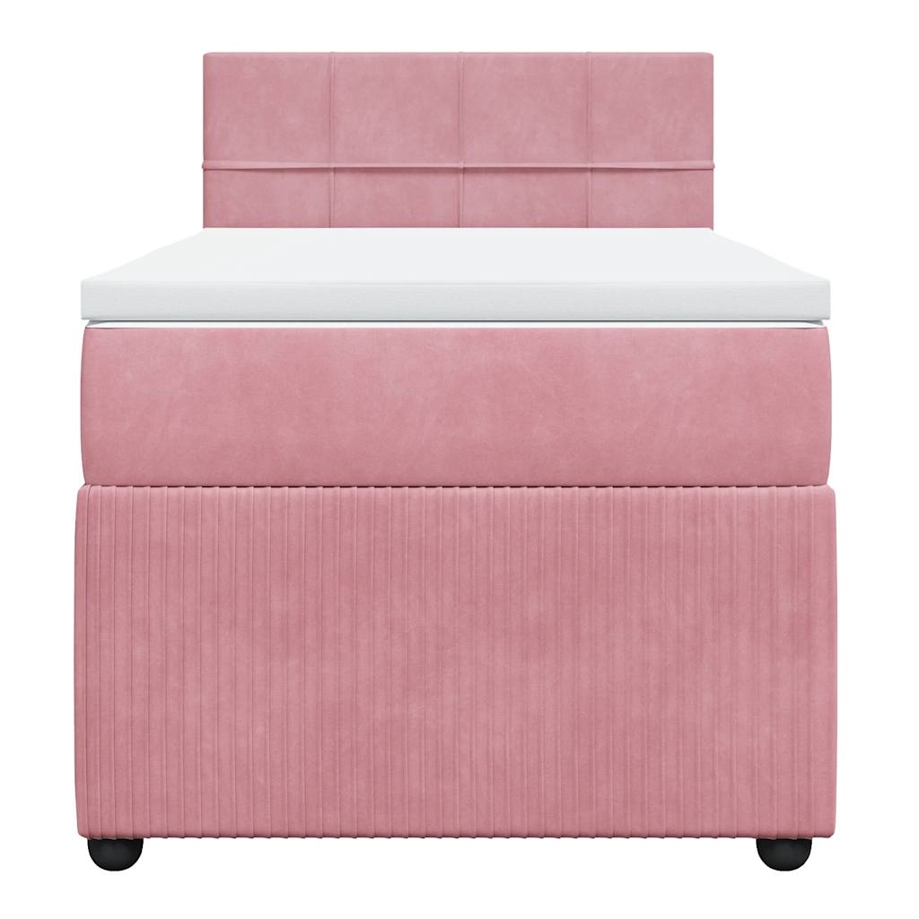 Boxspringbett Mit Matratze Samt Rosa