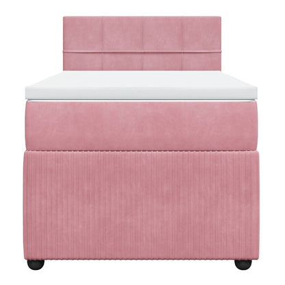 Boxspringbett Mit Matratze Samt Rosa