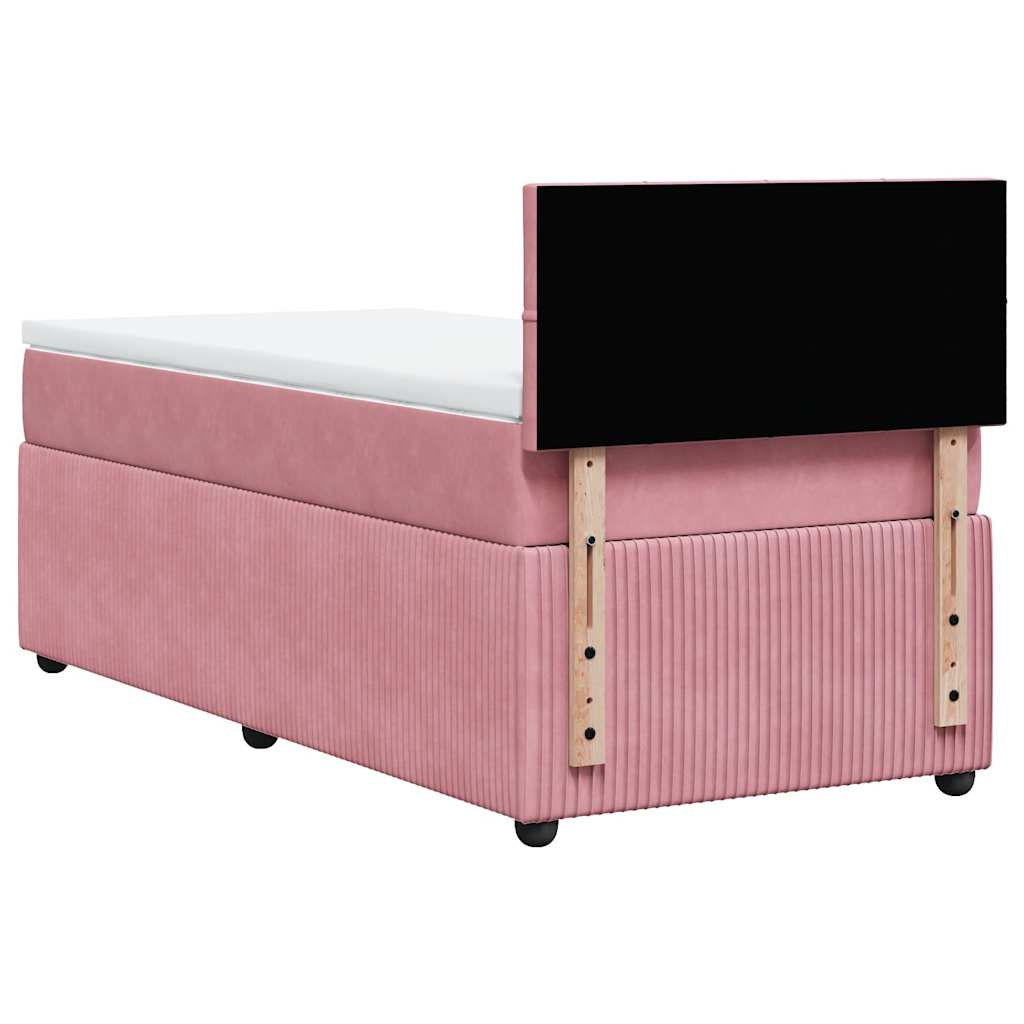 Boxspringbett Mit Matratze Samt Rosa