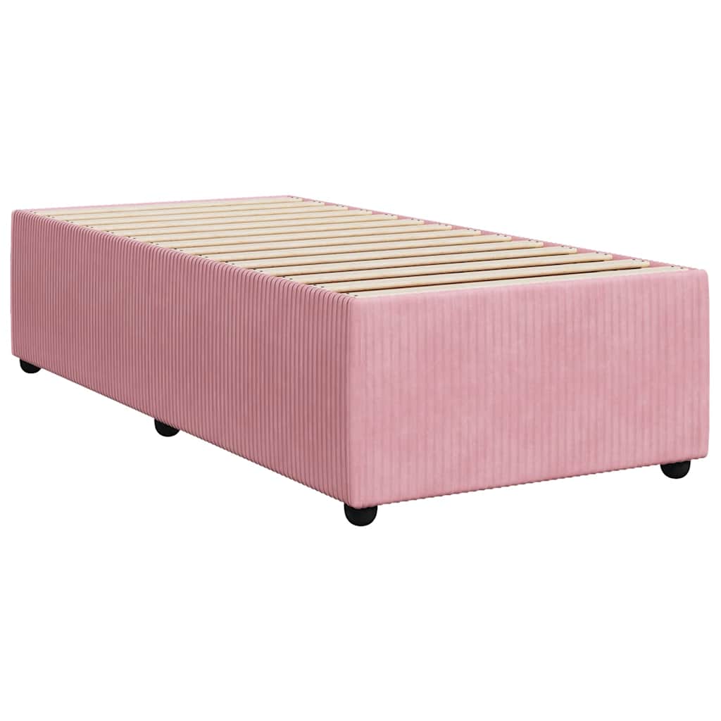 Boxspringbett Mit Matratze Samt Rosa