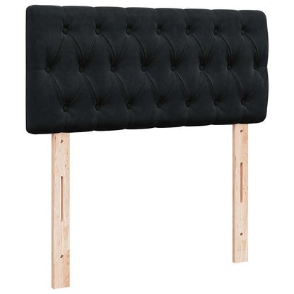 Boxspringbett Mit Matratze Samt Schwarz