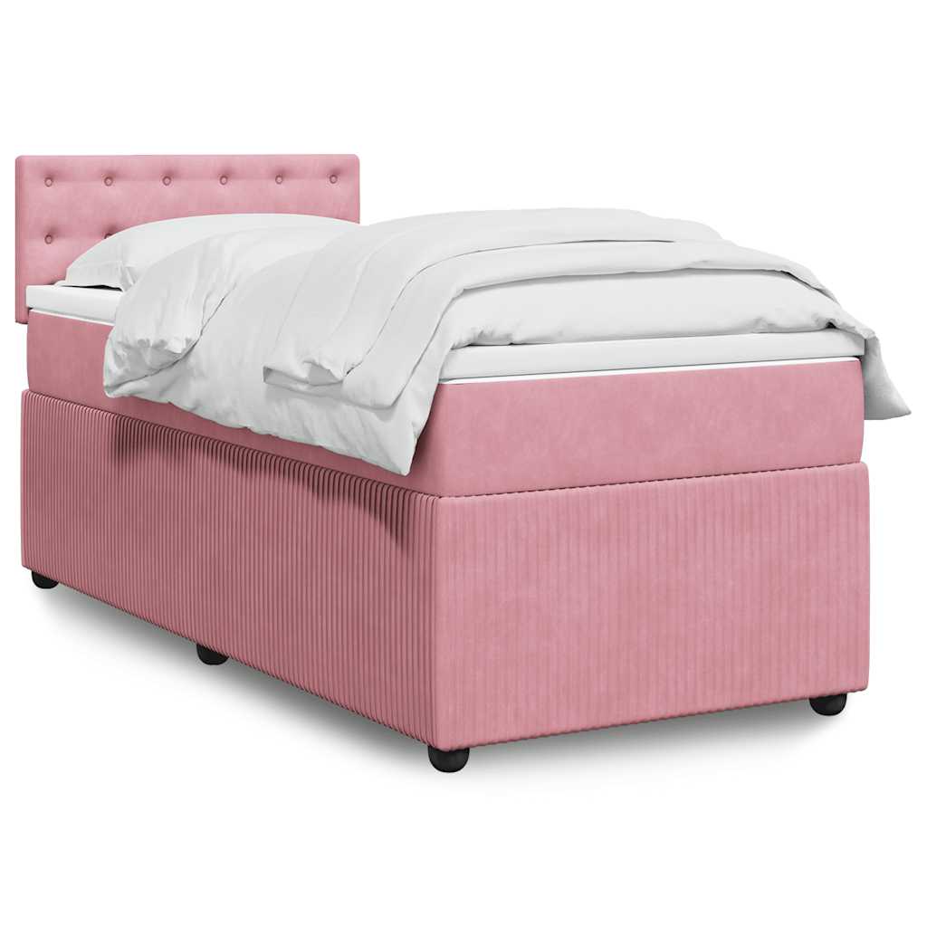 Boxspringbett Mit Matratze Samt Rosa
