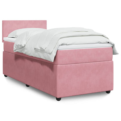 Boxspringbett Mit Matratze Samt Rosa
