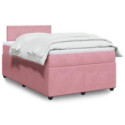 Boxspringbett Mit Matratze Samt Rosa