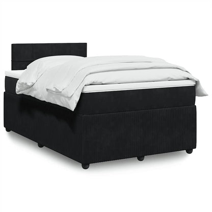 Boxspringbett Mit Matratze Samt Schwarz