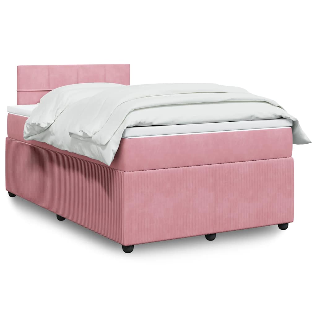 Boxspringbett Mit Matratze Samt Rosa