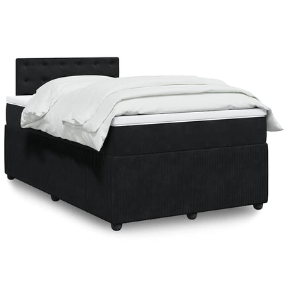 Boxspringbett Mit Matratze Samt Schwarz