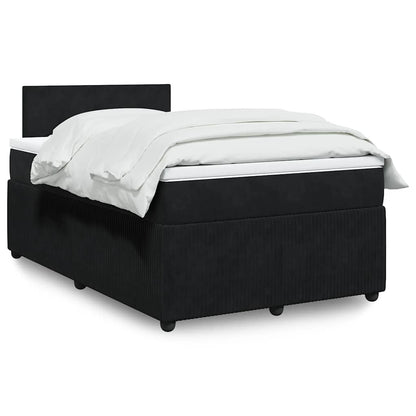 Boxspringbett Mit Matratze Samt Schwarz