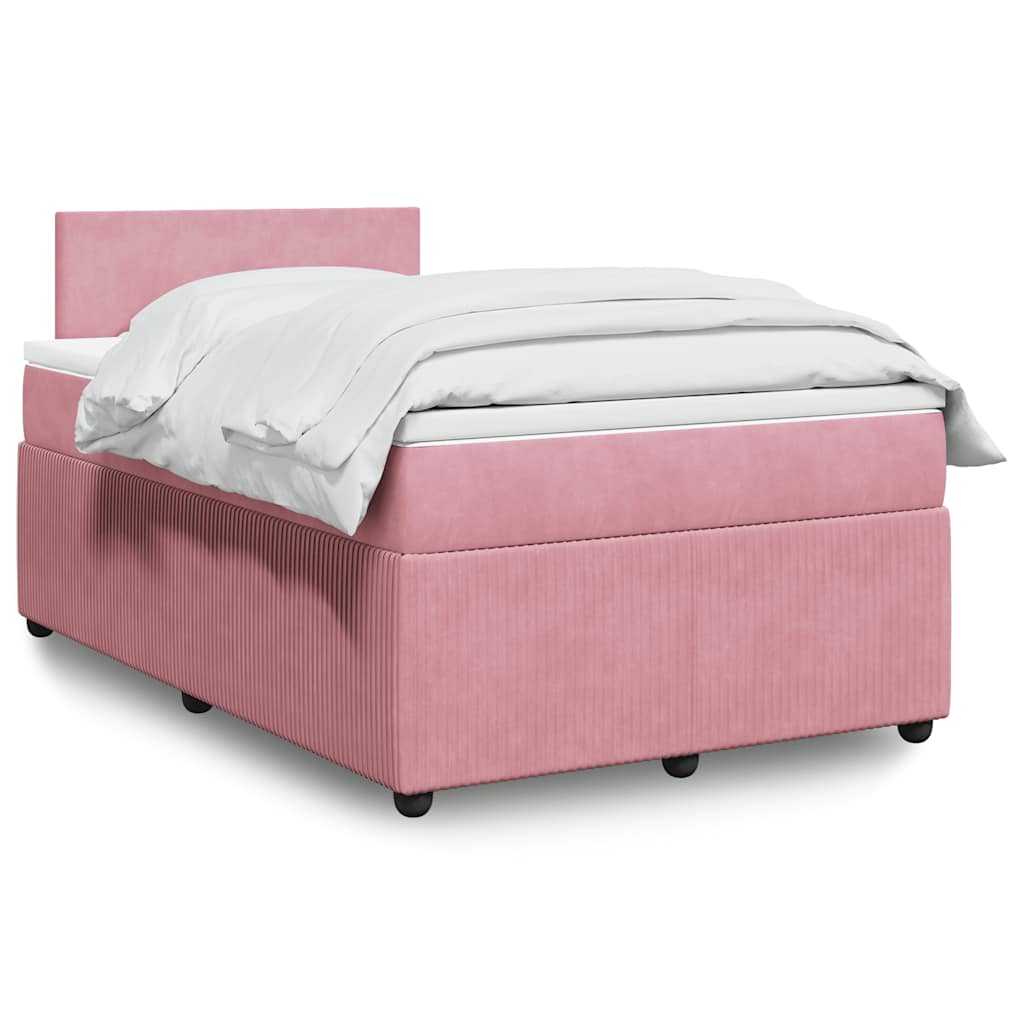 Boxspringbett Mit Matratze Samt Rosa