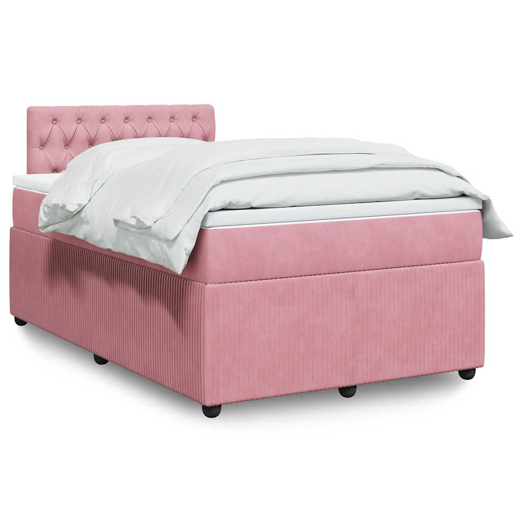 Boxspringbett Mit Matratze Samt Rosa