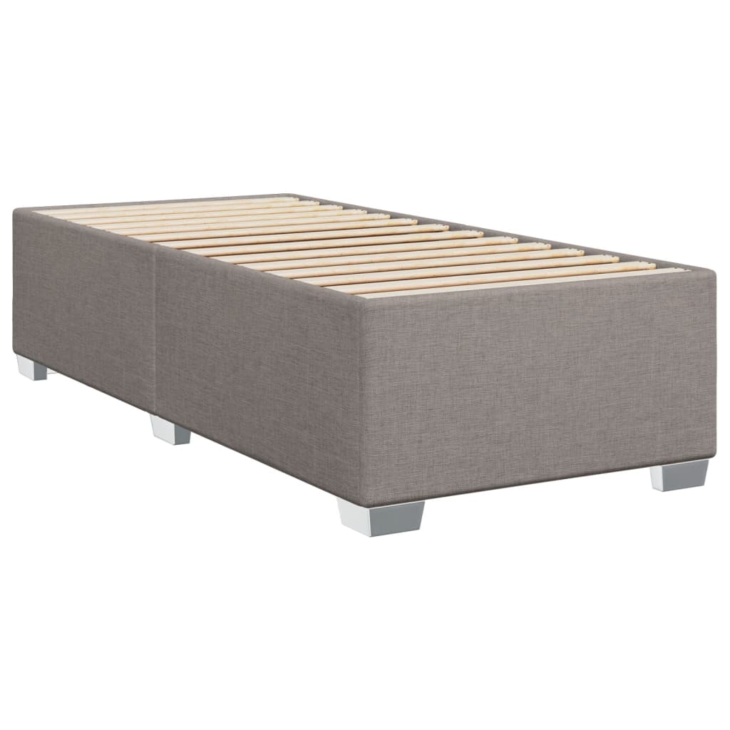 Boxspringbett Mit Matratze Stoff Taupe