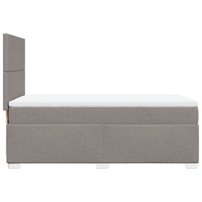 Boxspringbett Mit Matratze Stoff Taupe