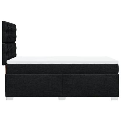 Boxspringbett Mit Matratze Stoff Schwarz