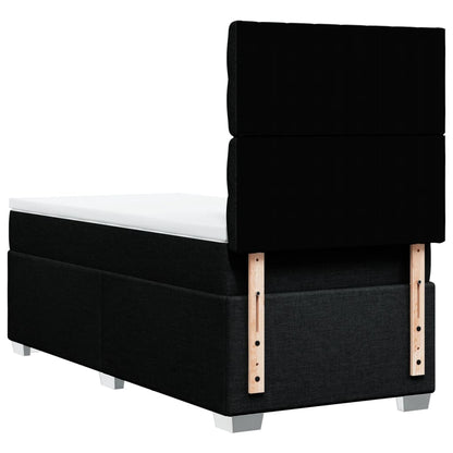 Boxspringbett Mit Matratze Stoff Schwarz