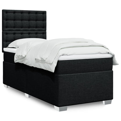 Boxspringbett Mit Matratze Stoff Schwarz