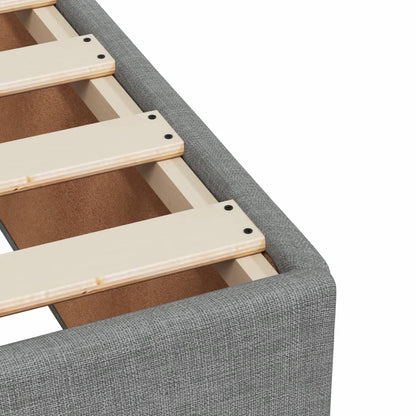 Boxspringbett Mit Matratze Stoff Hellgrau