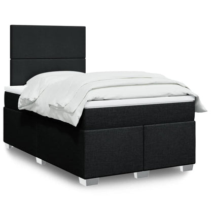 Boxspringbett Mit Matratze Stoff Schwarz