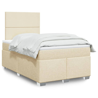 Boxspringbett Mit Matratze Stoff Creme