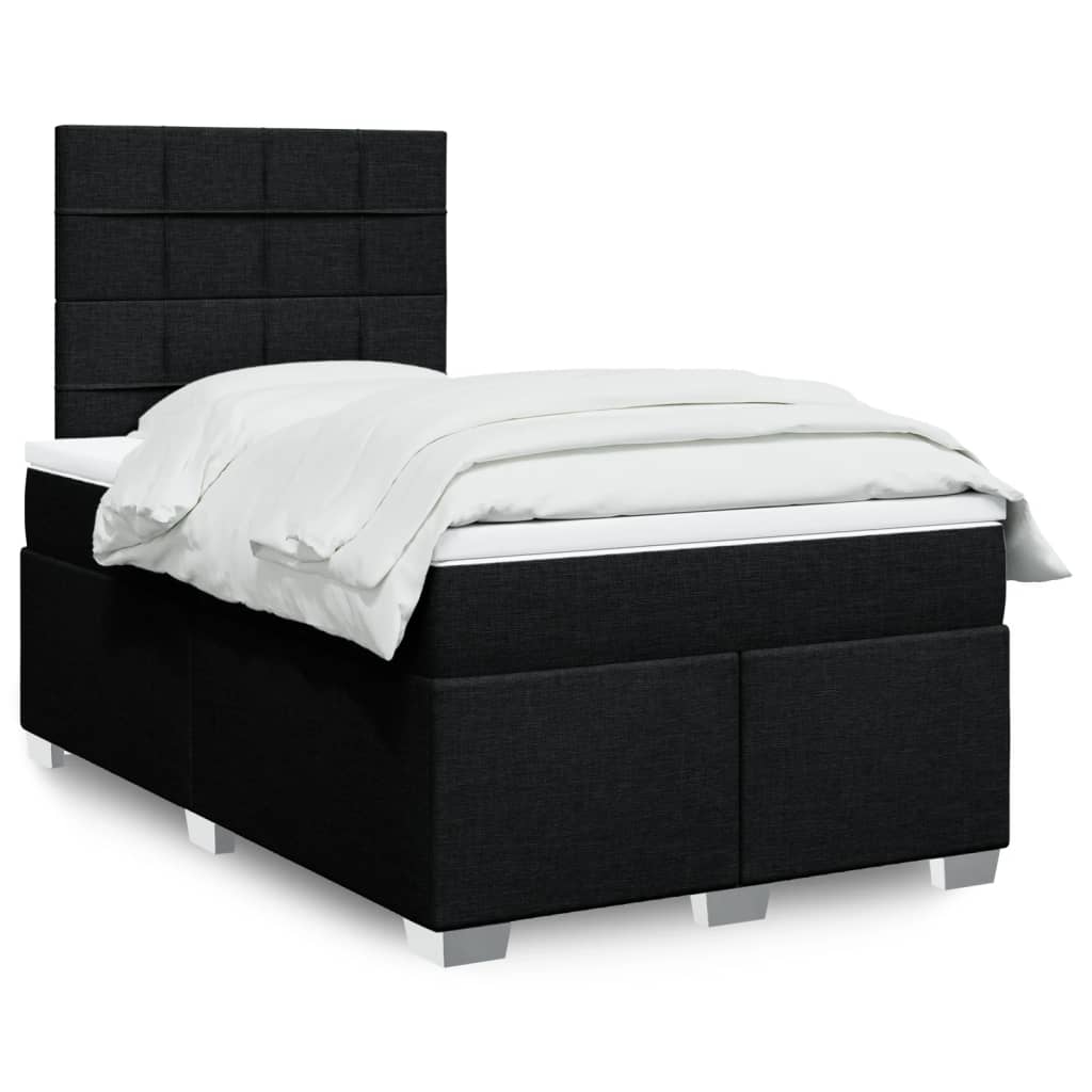 Boxspringbett Mit Matratze Stoff Schwarz