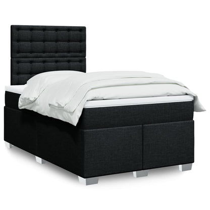Boxspringbett Mit Matratze Stoff Schwarz