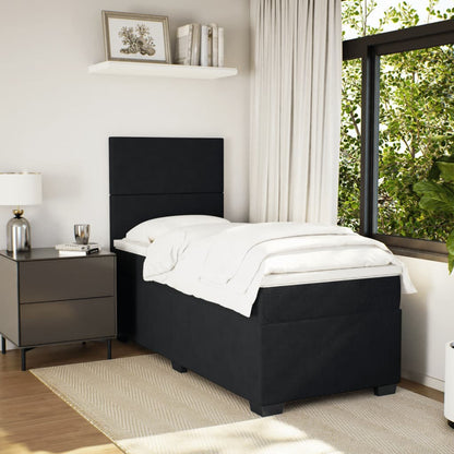 Boxspringbett Mit Matratze Samt Schwarz