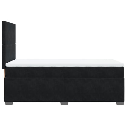 Boxspringbett Mit Matratze Samt Schwarz