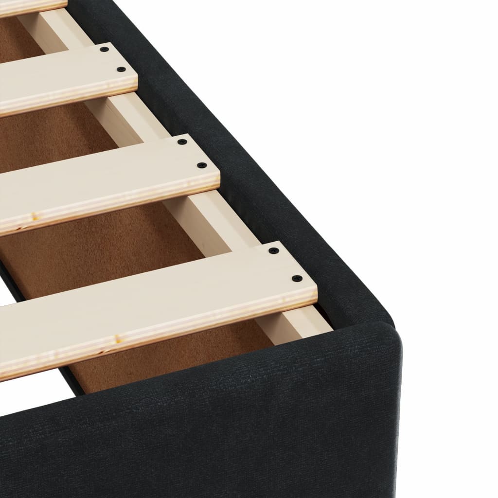 Boxspringbett Mit Matratze Samt Schwarz