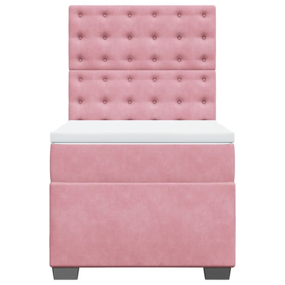 Boxspringbett Mit Matratze Samt Rosa