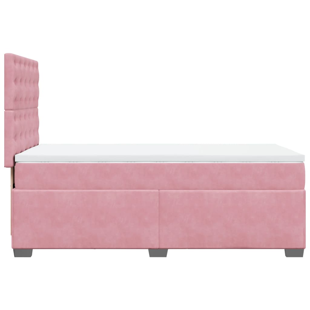 Boxspringbett Mit Matratze Samt Rosa
