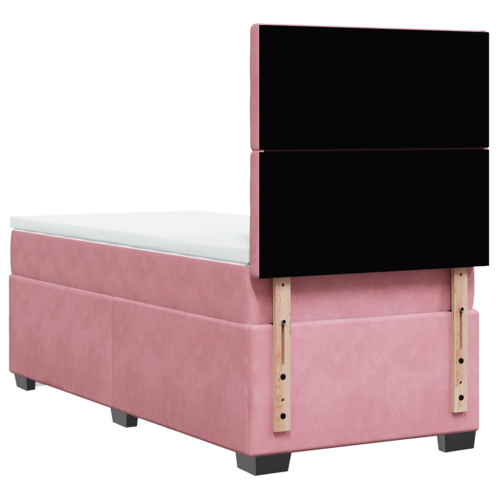 Boxspringbett Mit Matratze Samt Rosa