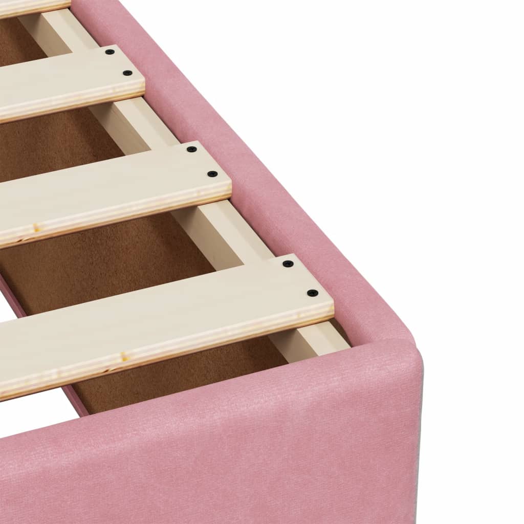 Boxspringbett Mit Matratze Samt Rosa