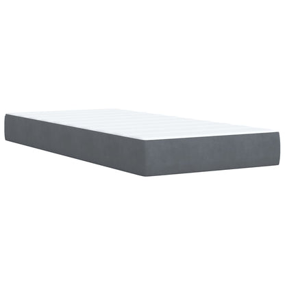 Boxspringbett Mit Matratze Samt Dunkelgrau