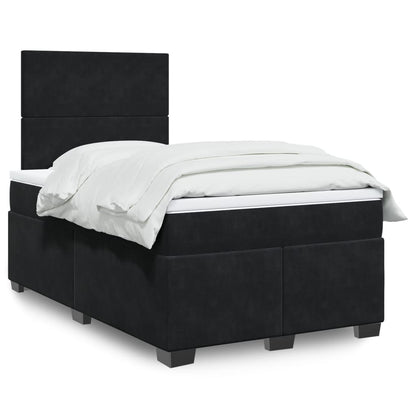 Boxspringbett Mit Matratze Samt Schwarz
