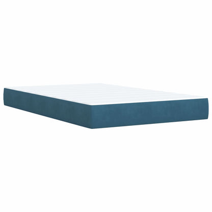 Boxspringbett Mit Matratze Samt Blau