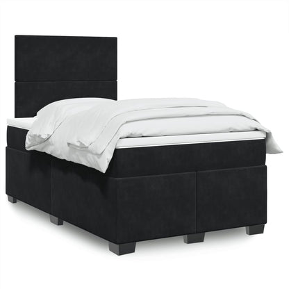 Boxspringbett Mit Matratze Samt Schwarz