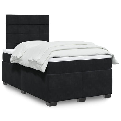 Boxspringbett Mit Matratze Samt Schwarz