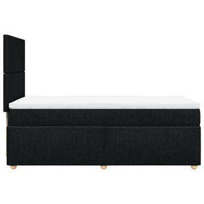 Boxspringbett Mit Matratze Stoff Schwarz