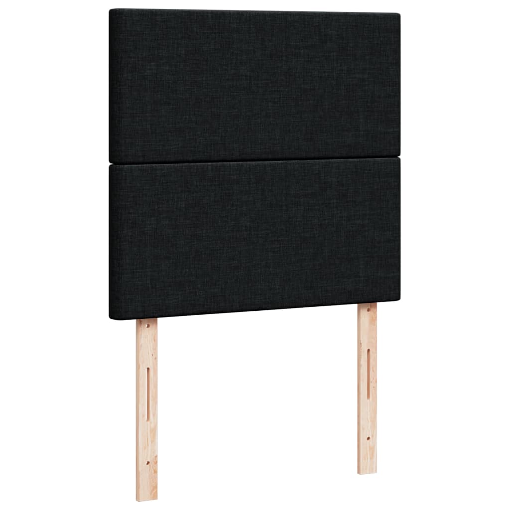 Boxspringbett Mit Matratze Stoff Schwarz