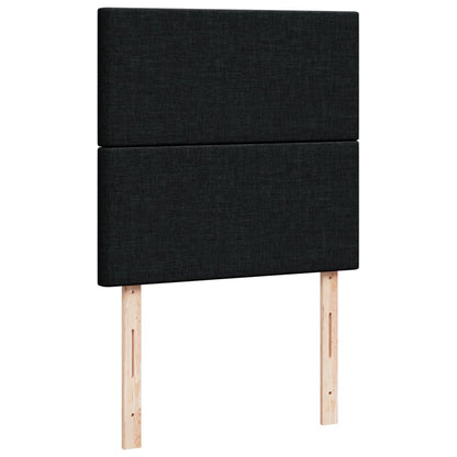 Boxspringbett Mit Matratze Stoff Schwarz