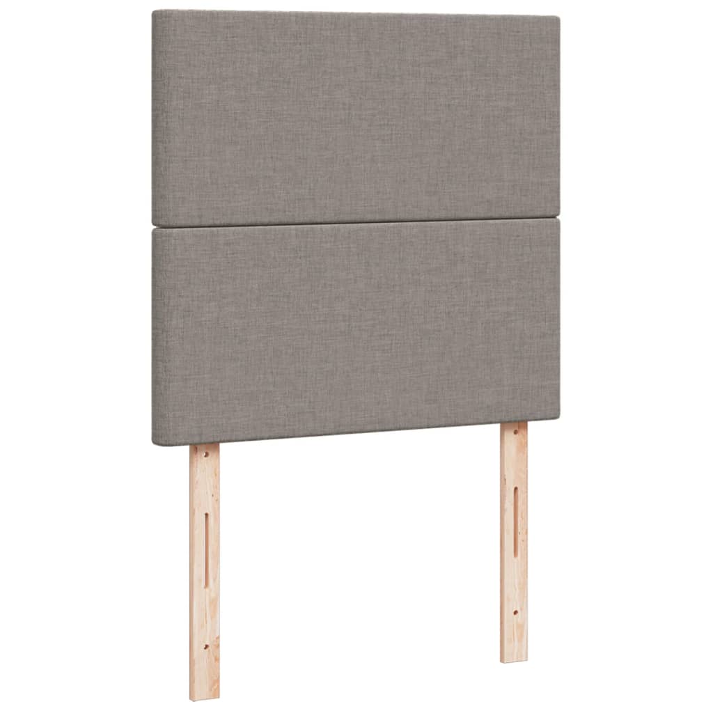 Boxspringbett Mit Matratze Stoff Taupe