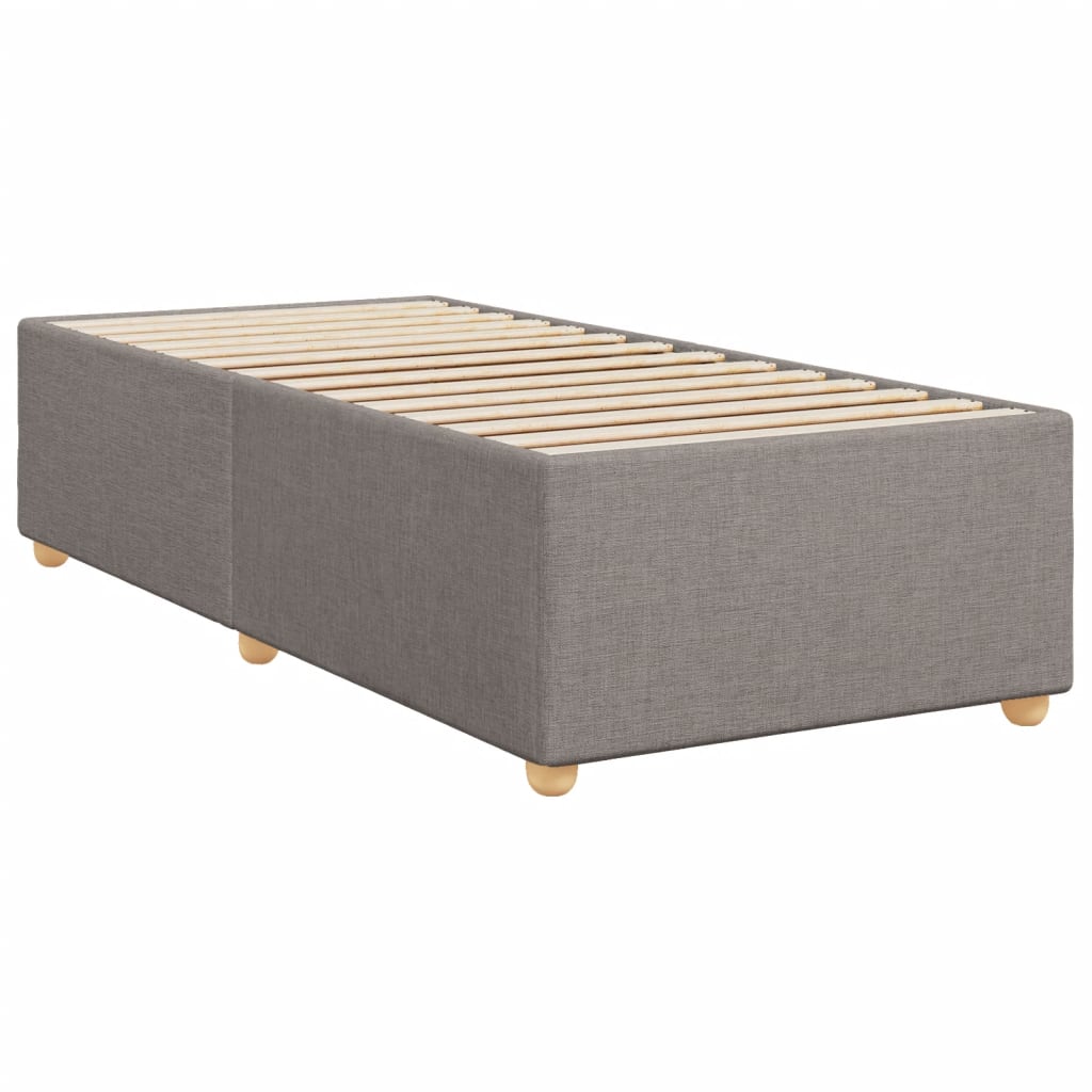 Boxspringbett Mit Matratze Stoff Taupe