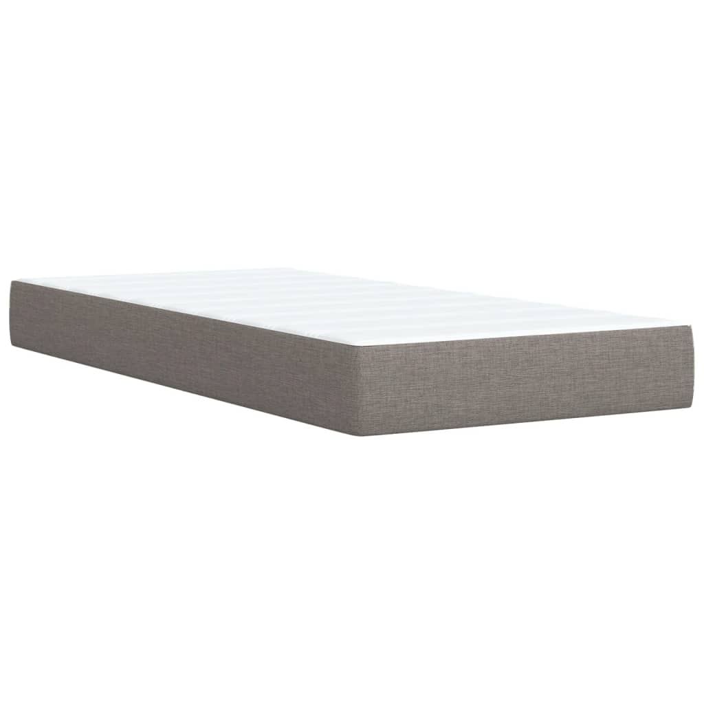 Boxspringbett Mit Matratze Stoff Taupe