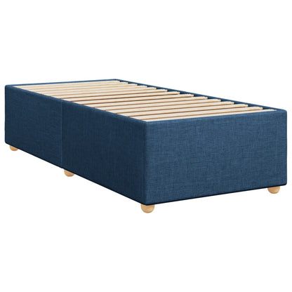 Boxspringbett Mit Matratze Stoff Blau