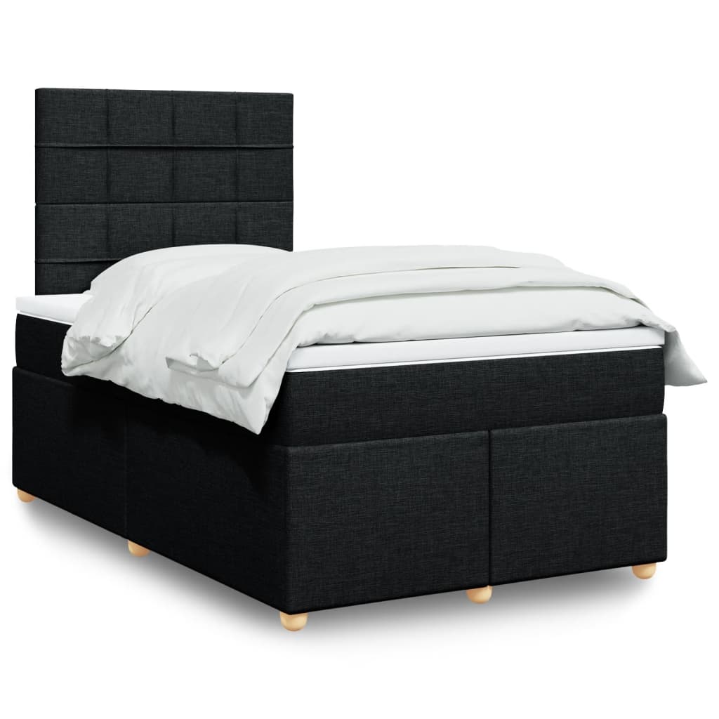 Boxspringbett Mit Matratze Stoff Schwarz