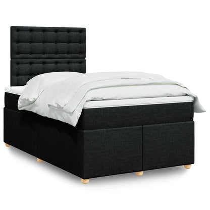 Boxspringbett Mit Matratze Stoff Schwarz